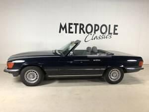 Usata Mercedes SL380 204 CV (150 kW) 1984 Blu Cabrio