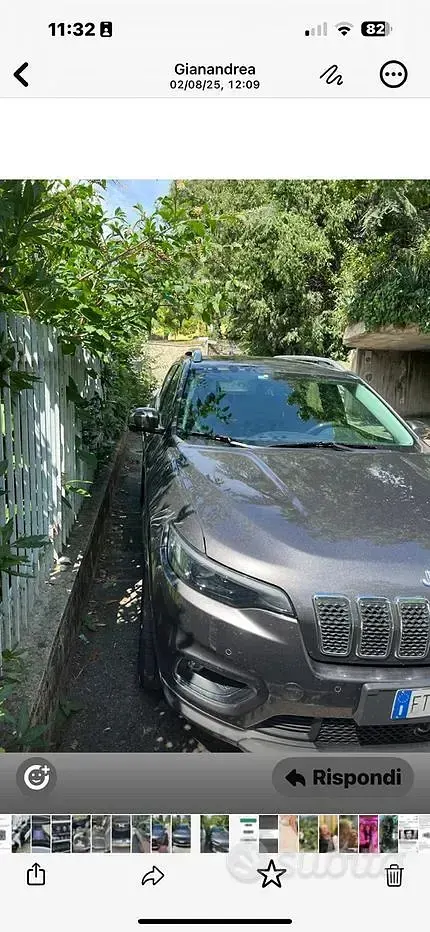 Usata Jeep Cherokee Overland 200 CV (147 kW) 2019 Grigio SUV