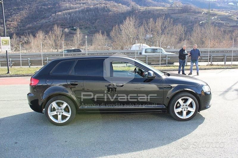 Usata Audi A3 Sportback Attraction 90 CV (66 kW) 2010 Nero Utilitaria