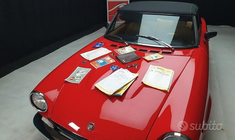 Usata Fiat 124 Spider S 90 CV (66 kW) 1970 Rosso Cabrio