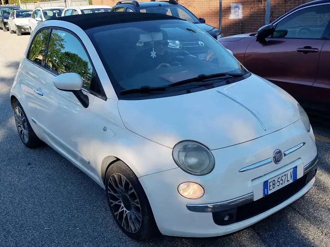 Usata Fiat 500C 69 CV (50 kW) 2010 Bianco Cabrio