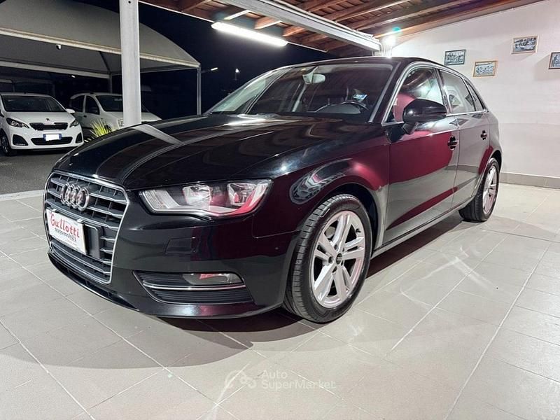Usata Audi A3 Ambition 110 CV (80 kW) 2015 Nero Berlina