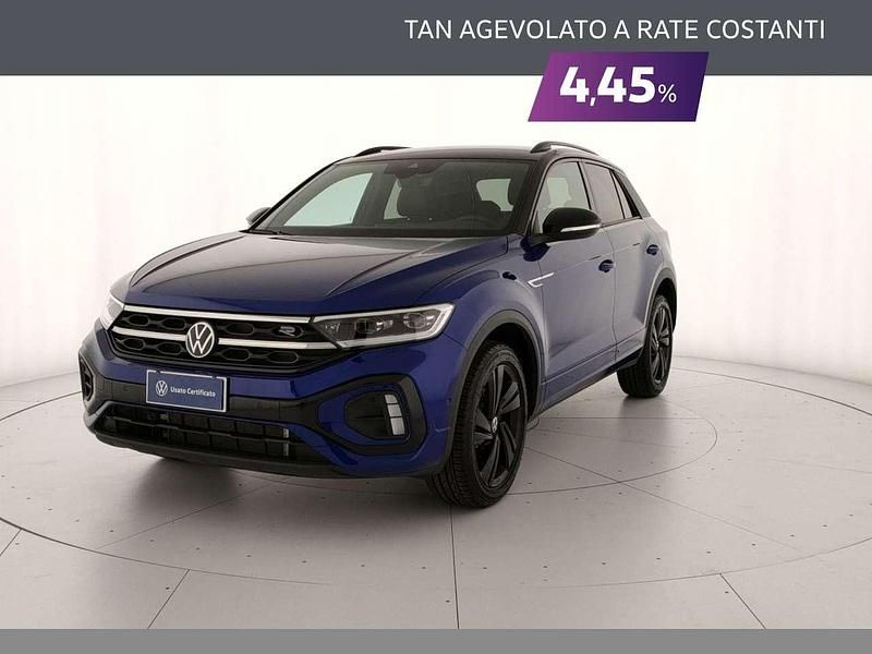 Usata VW T-Roc R-line Plus 116 CV (85 kW) 2024 Lapiz blue metallizzato nero SUV