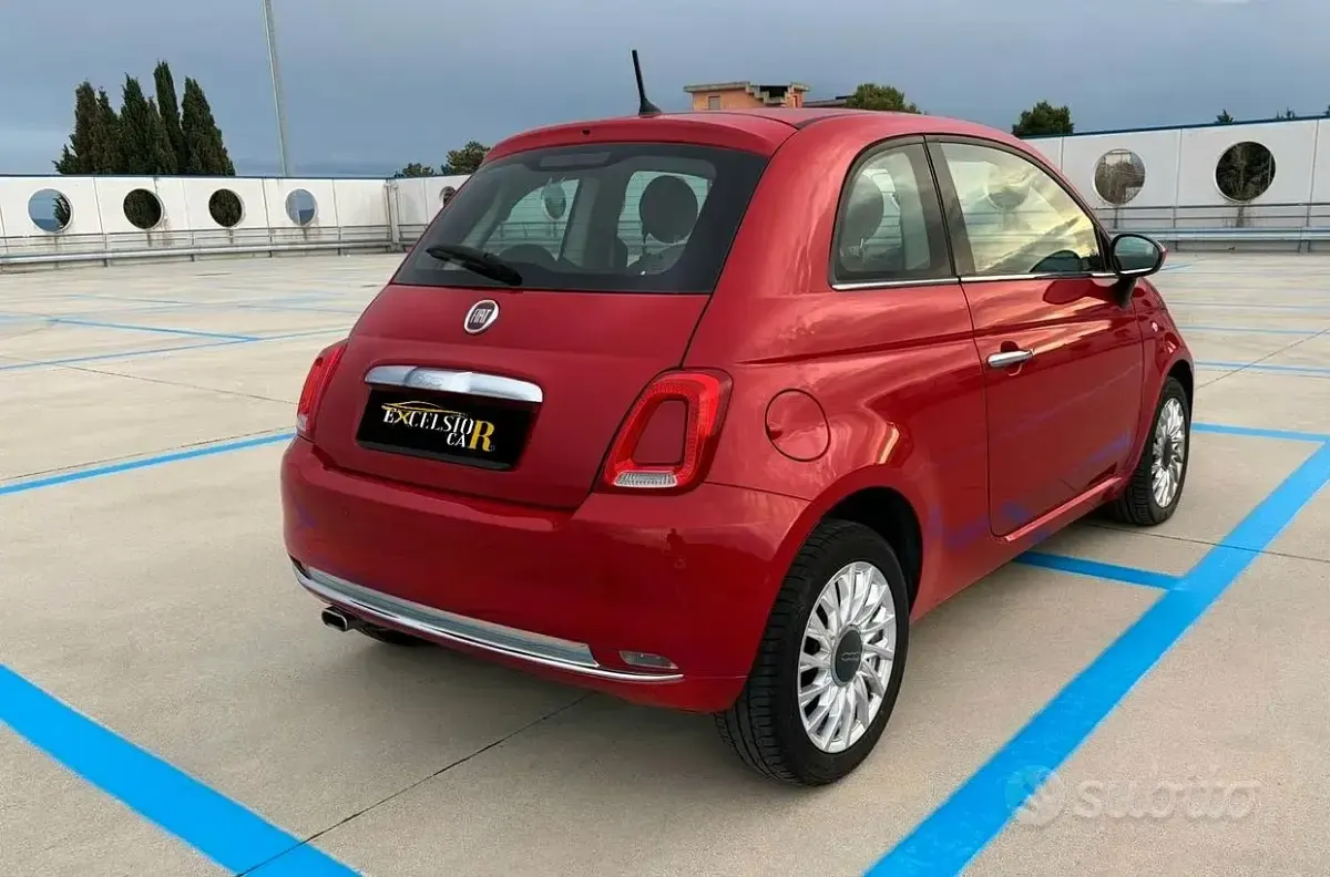 Usata Fiat 500 Lounge 95 CV (69 kW) 2018 Rosso Berlina