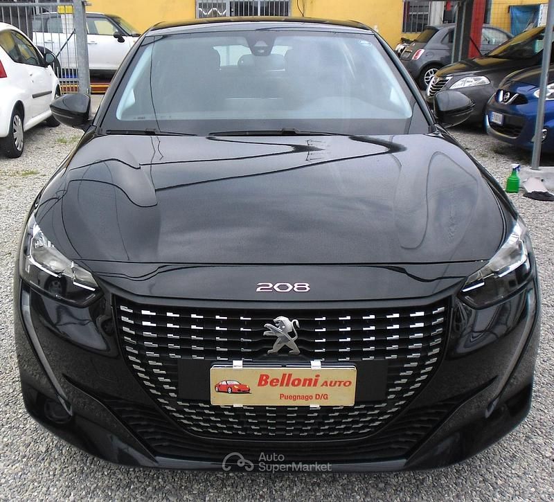 Usata Peugeot 208 75 CV (55 kW) 2020 Nero Utilitaria