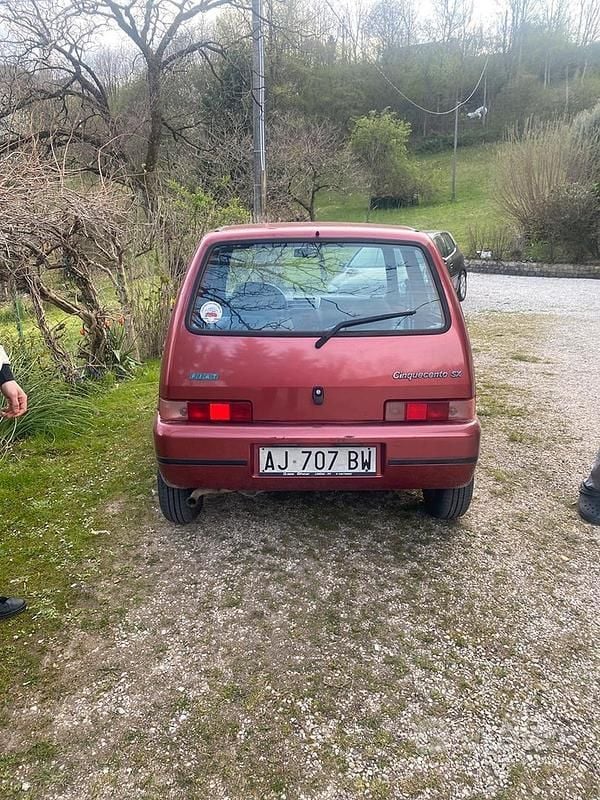 Usata Fiat Cinquecento 1996 Rosso Utilitaria