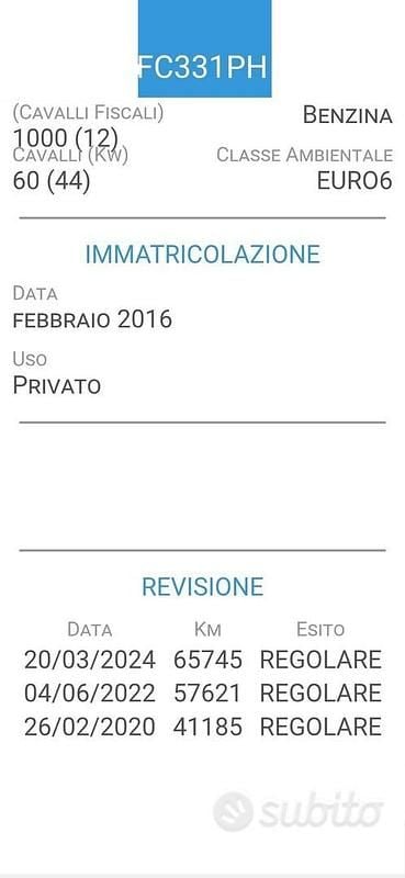 Usata VW Polo 59 CV (43 kW) 2016 Grigio Berlina