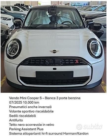 Usata Mini Cooper S 2025 Bianco Utilitaria