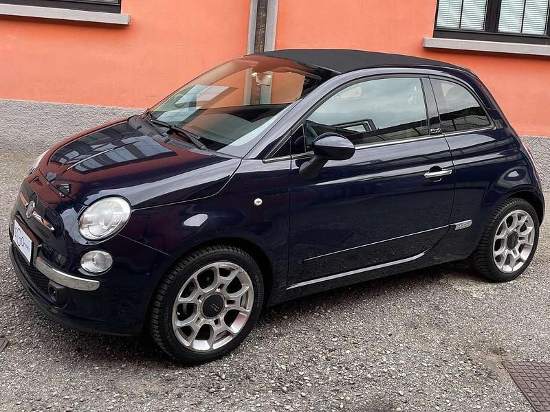 Usata Fiat 500C Lounge 69 CV (50 kW) 2012 Blu/azzurro Cabrio