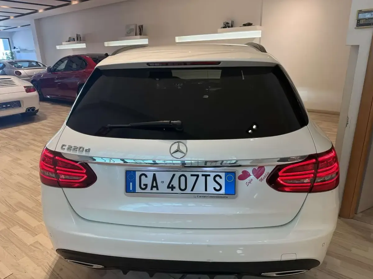 Usata Mercedes C220 Premium 194 CV (142 kW) 2020 Bianco Station wagon