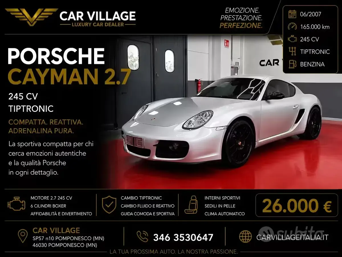 Usata Porsche Cayman 245 CV (180 kW) 2007 Coupé