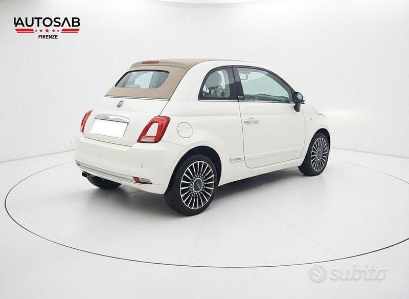 Usata Fiat 500C Lounge 95 CV (69 kW) 2016 Bianco Cabrio
