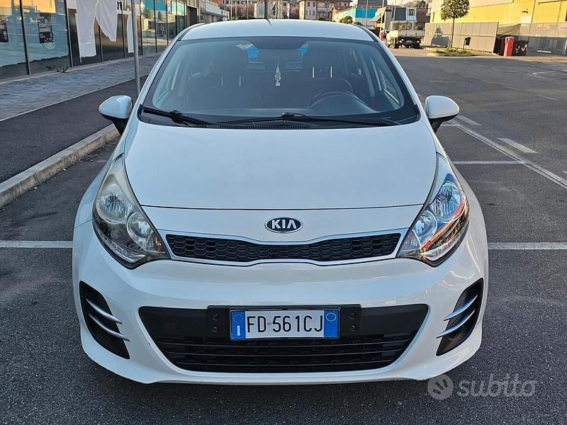 Usata Kia Rio Active 90 CV (66 kW) 2016 Bianco Utilitaria