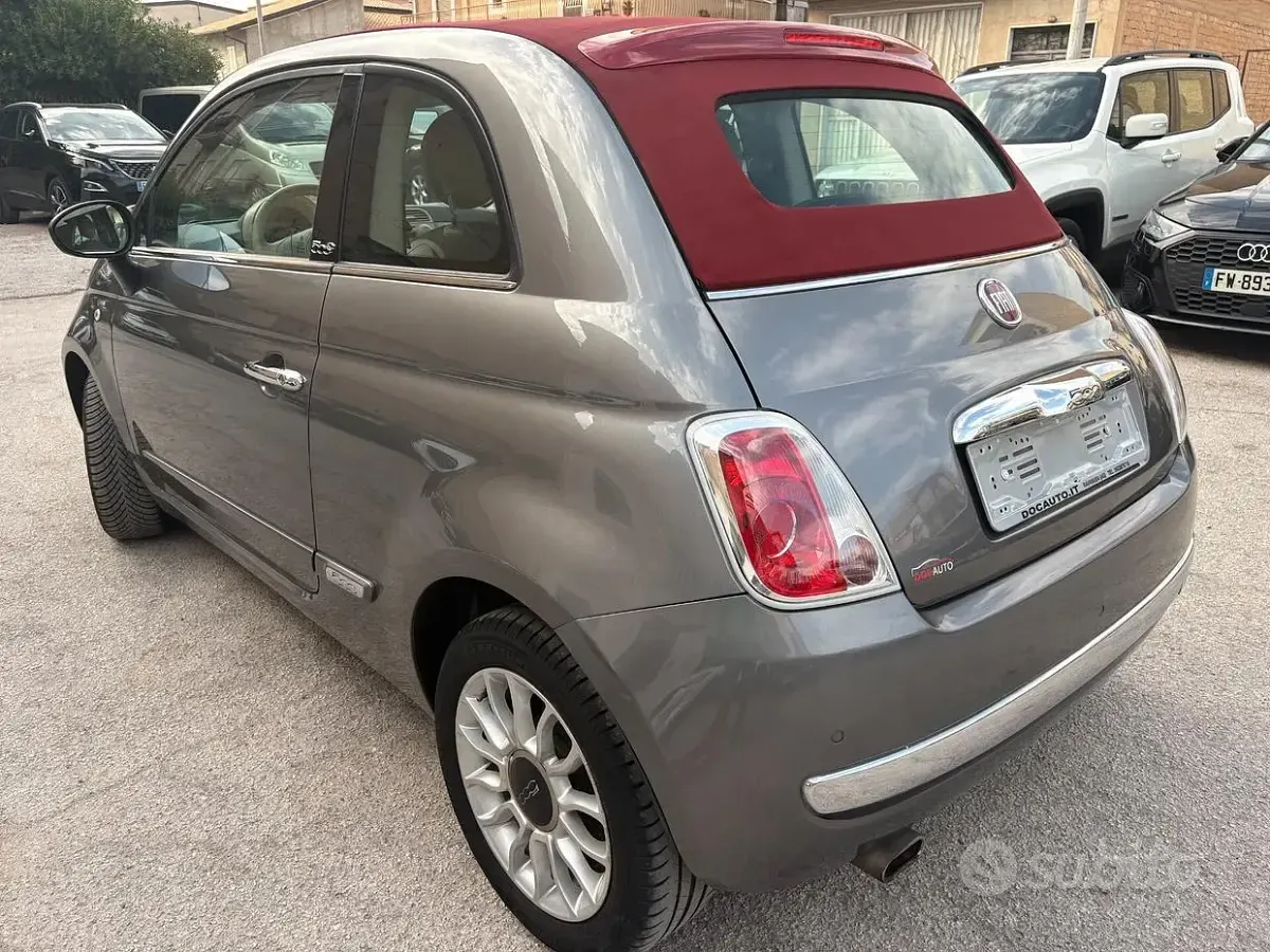 Usata Fiat 500C Lounge 69 CV (50 kW) 2013 Grigio Cabrio