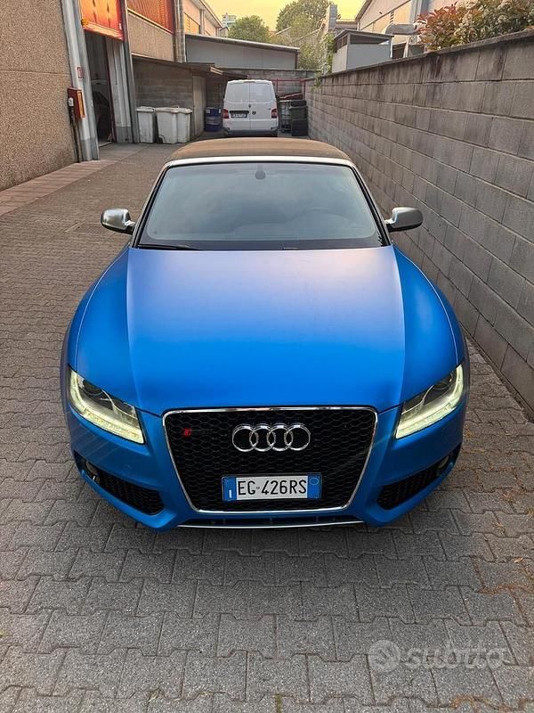 Usata Audi A5 Cabriolet 333 CV (244 kW) 2011 Blu Cabrio