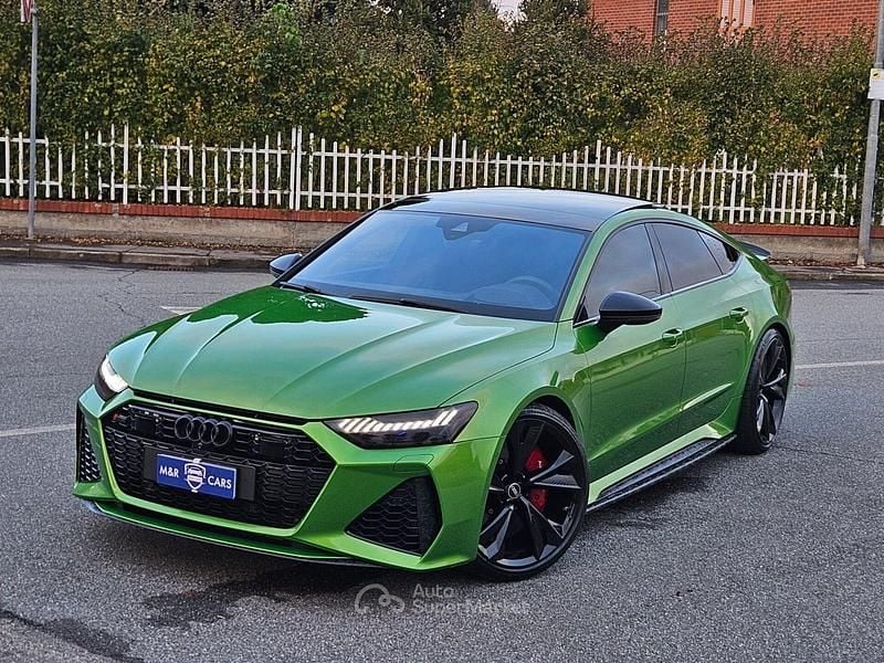 Usata Audi RS7 Sportback Ambiente 600 CV (441 kW) 2022 Verde Utilitaria
