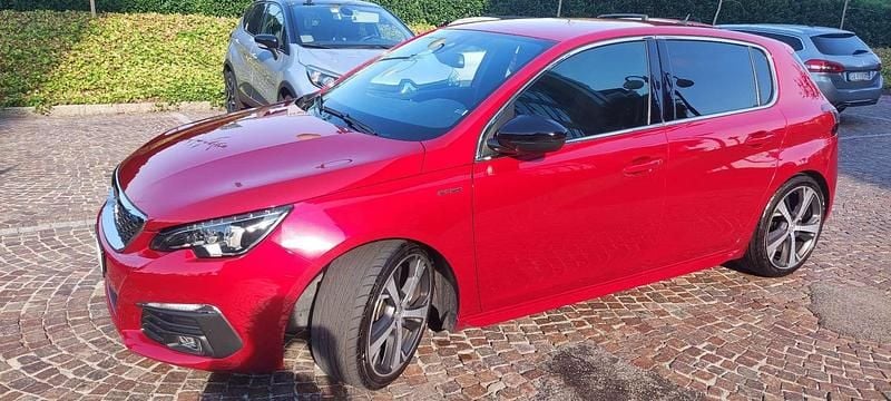 Usata Peugeot 308 GT-line 131 CV (96 kW) 2018 Rosso Berlina