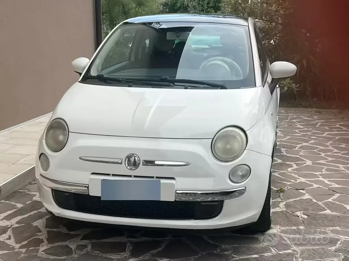 Usata Fiat 500 75 CV (55 kW) 2008 Bianco Berlina