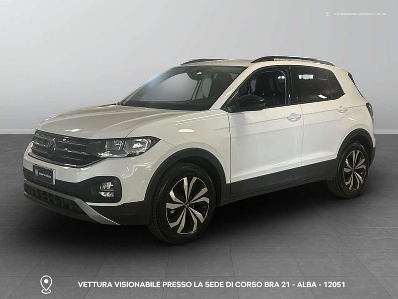0q bianco puro Usata 2022 VW T-Cross Style SUV | 19.100 € (Buon prezzo) - Immagine 1/4