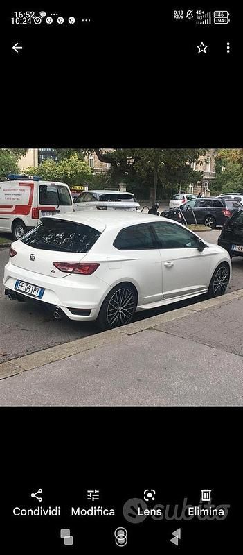 Usata Seat Leon 184 CV (135 kW) 2016 Bianco Coupé
