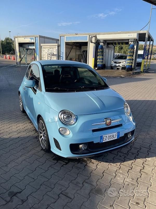 Usata Abarth 595 Turismo 160 CV (117 kW) 2015 Blu Utilitaria