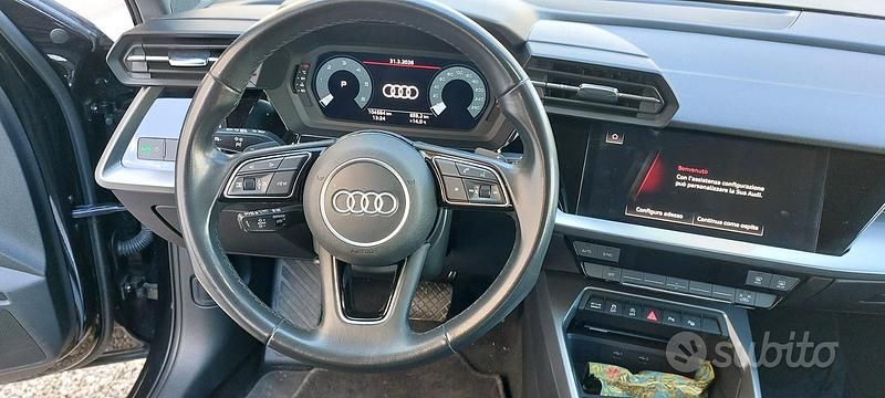 Usata Audi A3 150 CV (110 kW) 2023 Nero Berlina