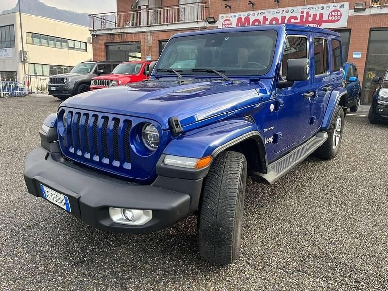 Usata Jeep Wrangler Sahara 200 CV (147 kW) 2020 Blu/azzurro SUV
