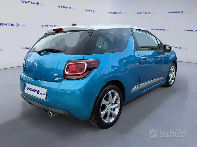 Usata DS Automobiles DS3 So Chic 75 CV (55 kW) 2017 Azzurro Utilitaria