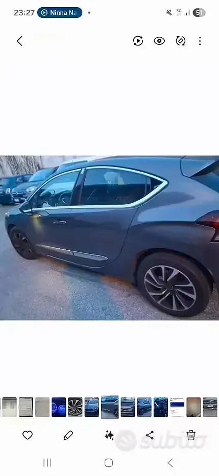 Usata DS Automobiles DS4 So Chic 131 CV (96 kW) 2017 Grigio Berlina