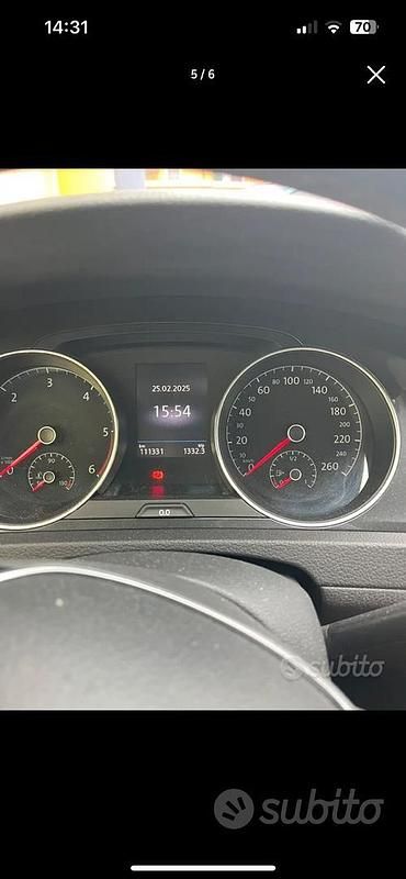 Usata VW Golf VII 115 CV (84 kW) 2018 Bianco Utilitaria