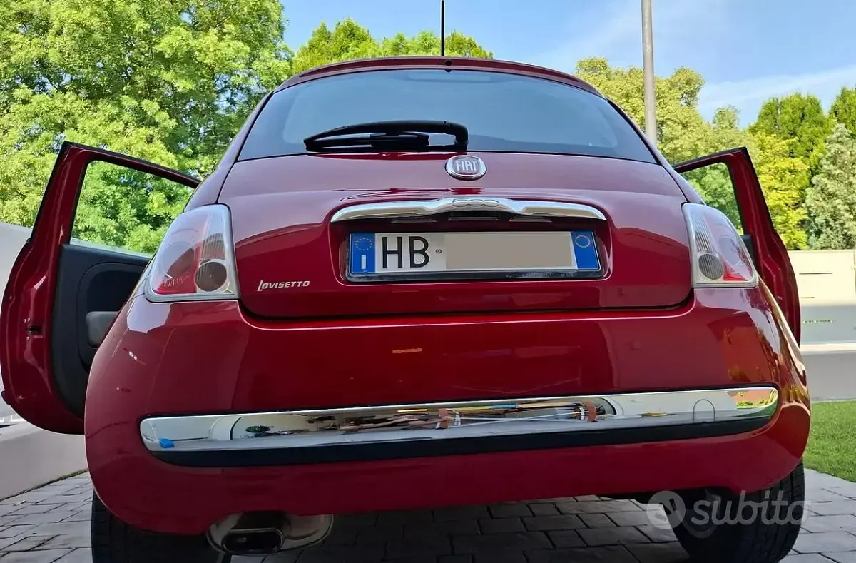 Usata Fiat 500 Lounge 69 CV (50 kW) 2013 Rosso Utilitaria