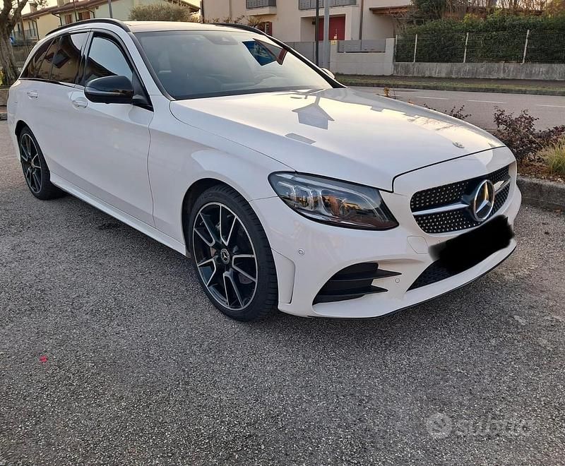Usata Mercedes C220 Premium 194 CV (142 kW) 2019 Bianco Station wagon