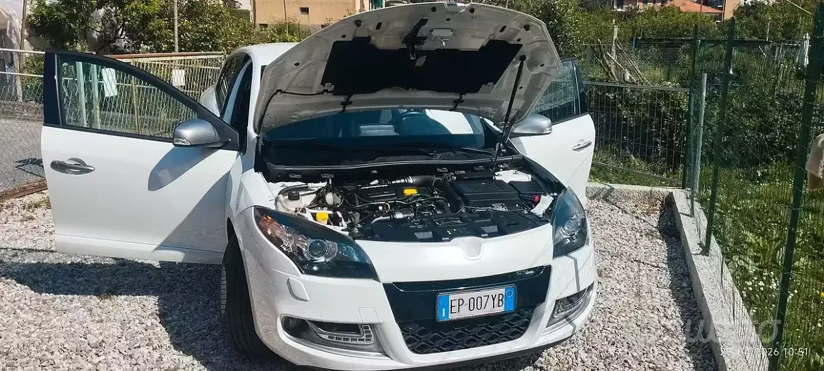 Usata Renault Mégane GT Line GT-Line 131 CV (96 kW) 2013 Bianco Berlina