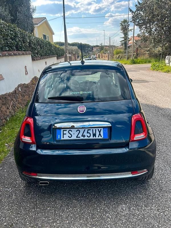 Usata Fiat 500 69 CV (50 kW) 2019 Blu Utilitaria
