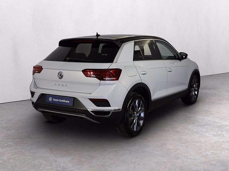 Usata VW T-Roc Advance 150 CV (110 kW) 2019 White silver metallizzato nero SUV