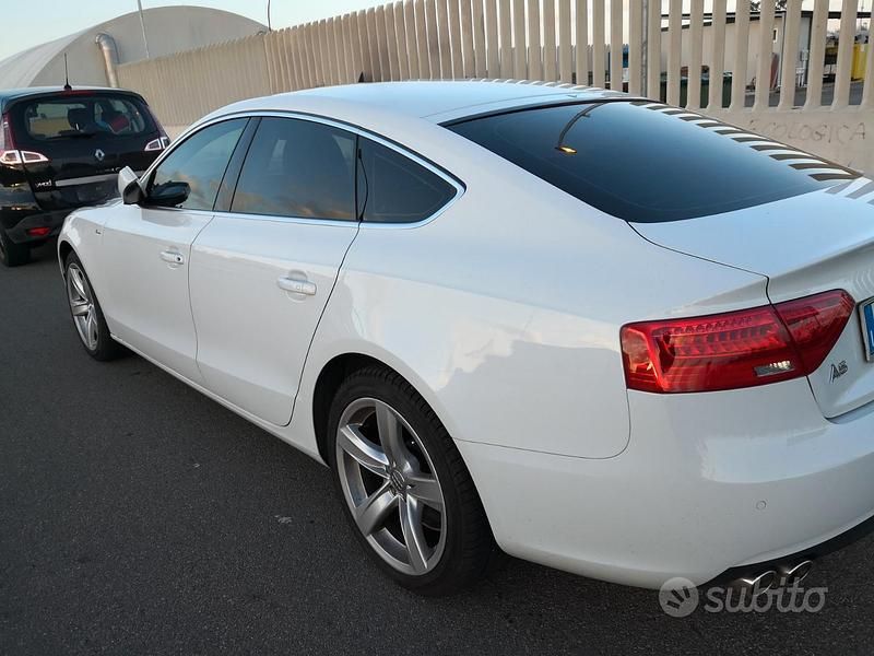 Usata Audi A5 S-Line 130 CV (95 kW) 2013 Bianco Coupé