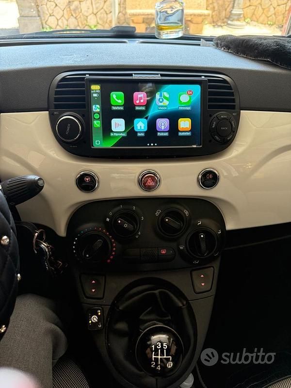 Usata Fiat 500 75 CV (55 kW) 2009 Bianco Utilitaria