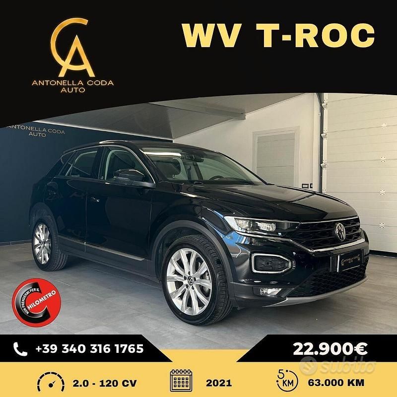 Usata VW T-Roc Business 120 CV (88 kW) 2021 Nero SUV