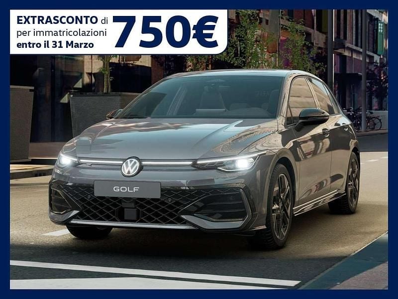Nuova VW Golf VIII R-line Plus 150 CV (110 kW) 2026 Dolphin grey metallizzato Berlina