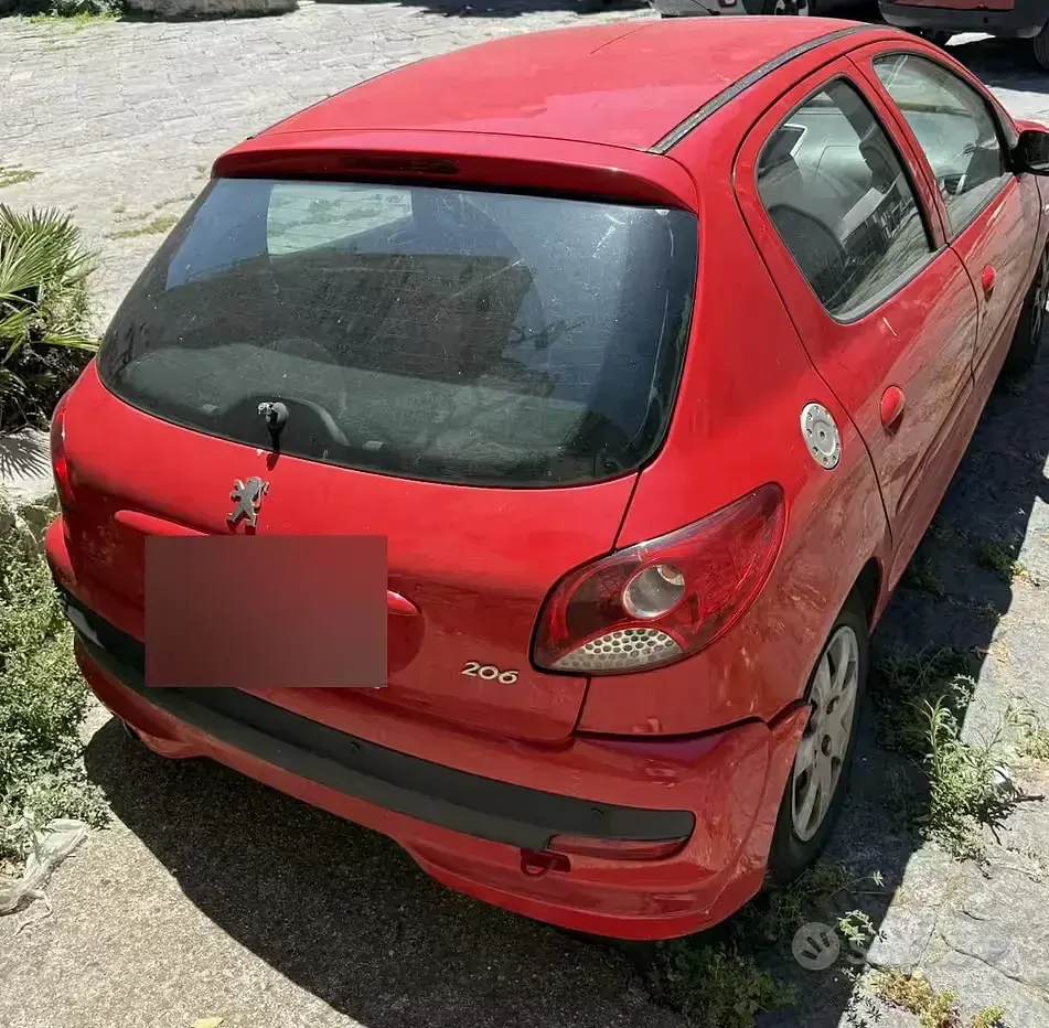 Usata Peugeot 206 60 CV (44 kW) 2009 Rosso Berlina