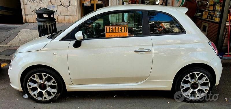 Usata Fiat 500 95 CV (69 kW) 2015 Bianco Berlina