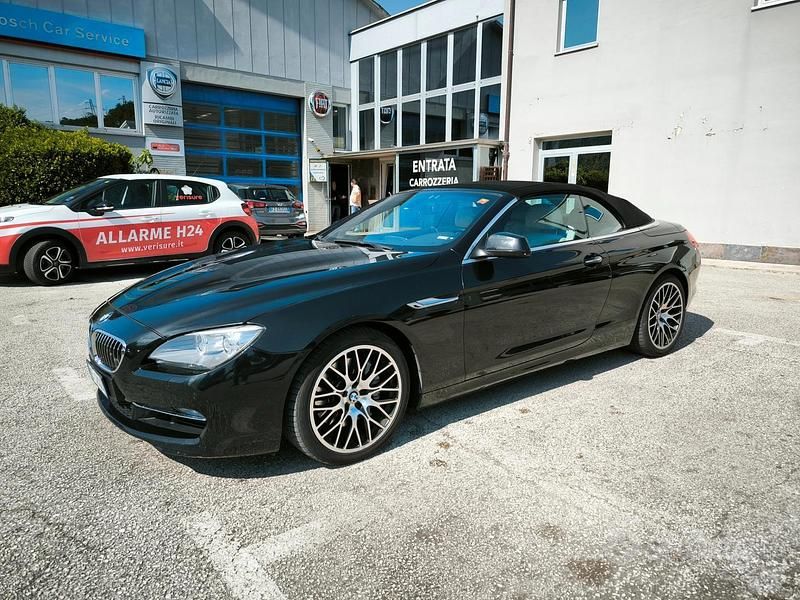 Usata BMW 640 Cabriolet 313 CV (230 kW) 2013 Nero Cabrio