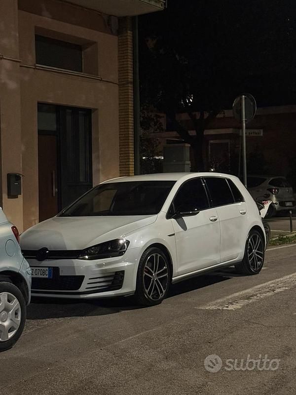 Usata VW Golf VII GTD 184 CV (135 kW) 2015 Bianco Berlina