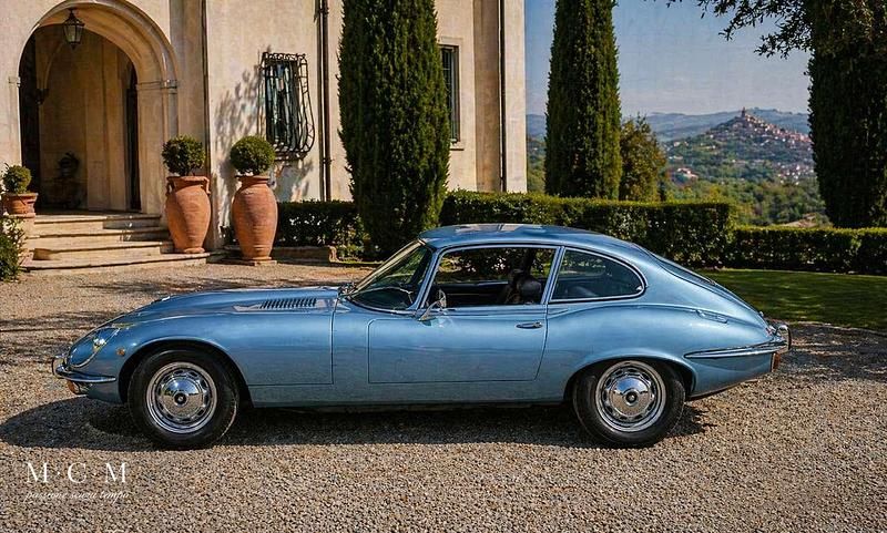 Usata Jaguar E-Type 272 CV (200 kW) 1970 Blu/azzurro Coupé