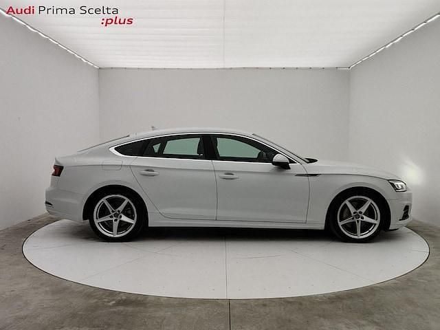 Usata Audi A5 Sportback Business 190 CV (139 kW) 2019 Bianco ghiacciaio metallizzato Utilitaria