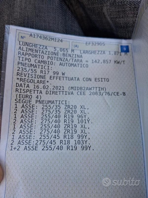 Usata Mercedes CL500 AMG 388 CV (285 kW) 2011 Grigio Coupé