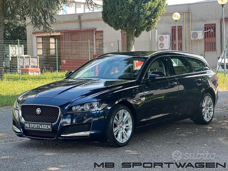 Blu/azzurro Usata 2019 Jaguar XF Sportbrake Prestige Station wagon | 21.999 € (Buon prezzo) - Immagine 1/4