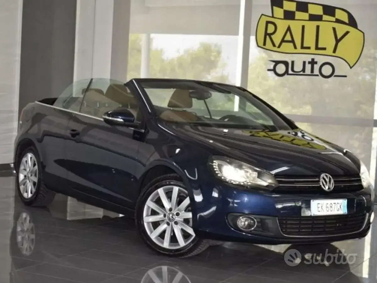Usata VW Golf 105 CV (77 kW) 2011 Blu Cabrio