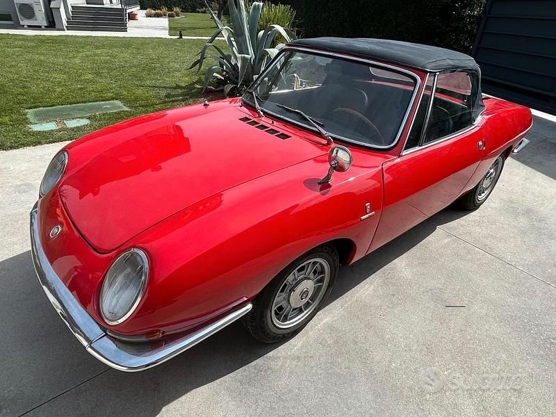 Usata Fiat 850 1960 Rosso Cabrio