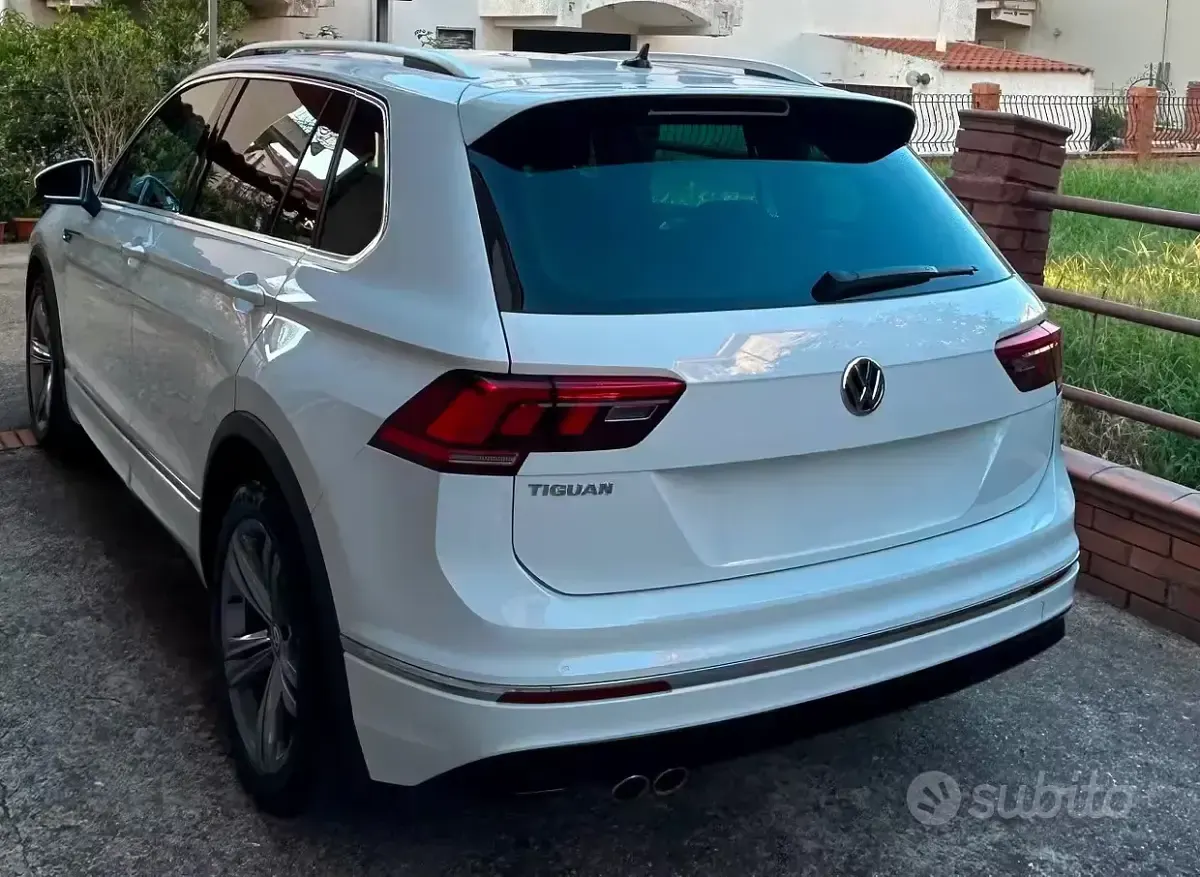 Usata VW Tiguan R-line 116 CV (85 kW) 2019 Bianco SUV